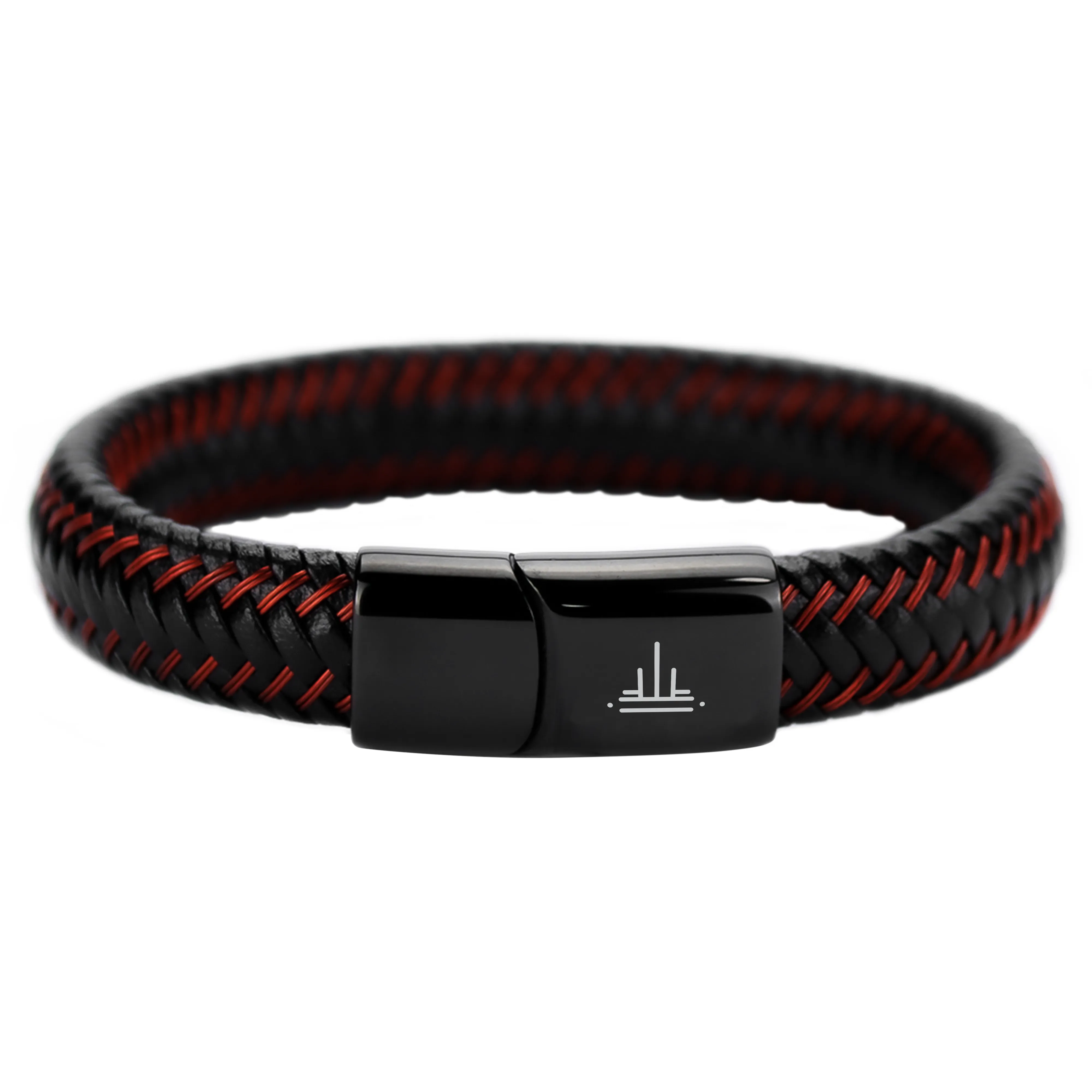 Brazalete de Cuero Veta de Magma