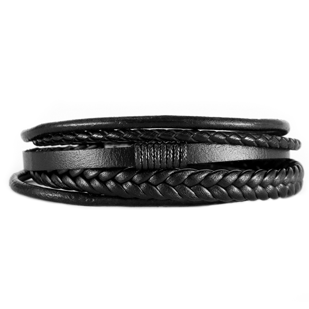 Brazalete de Cuero Fusión Nocturna