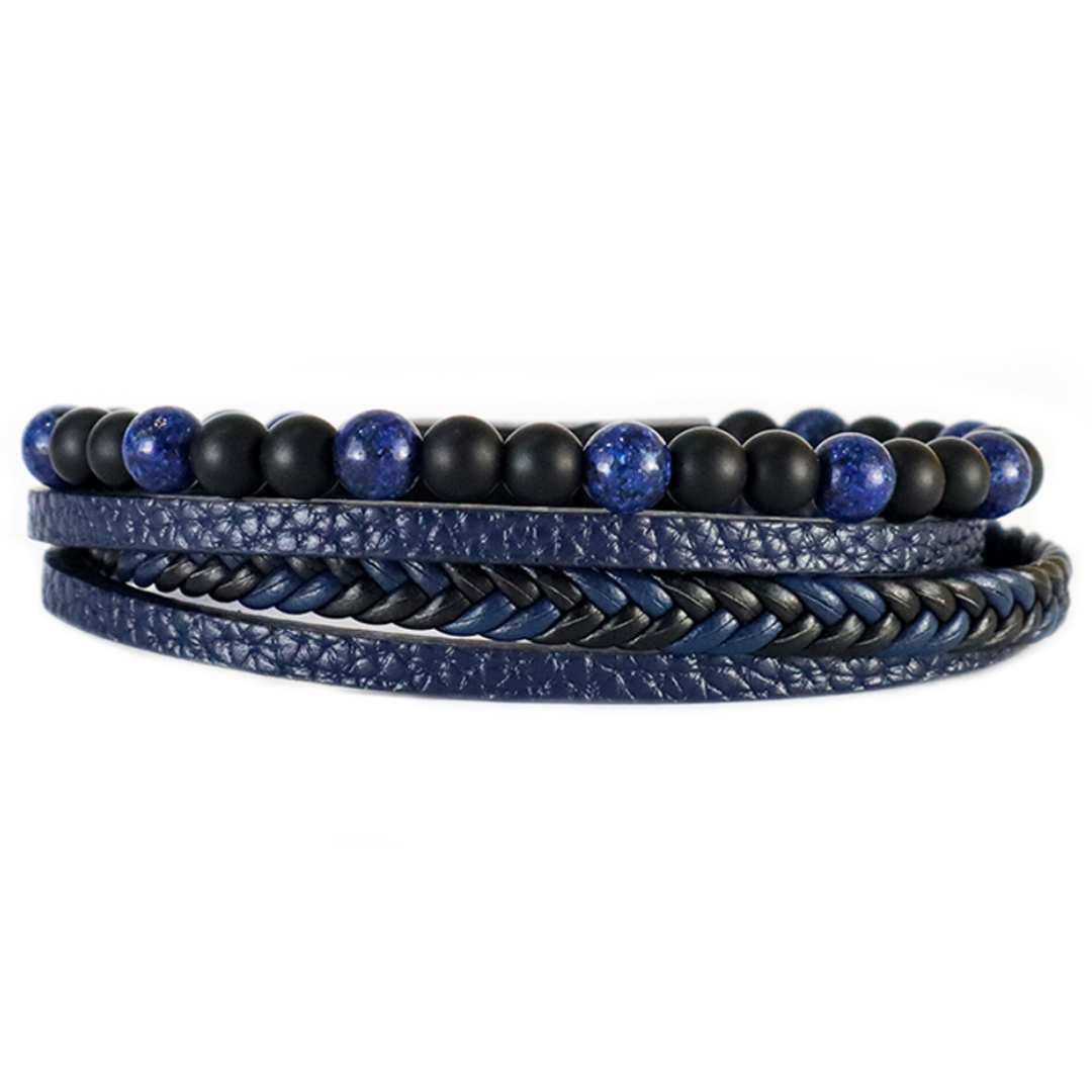 Brazalete de Cuero Marea Profunda