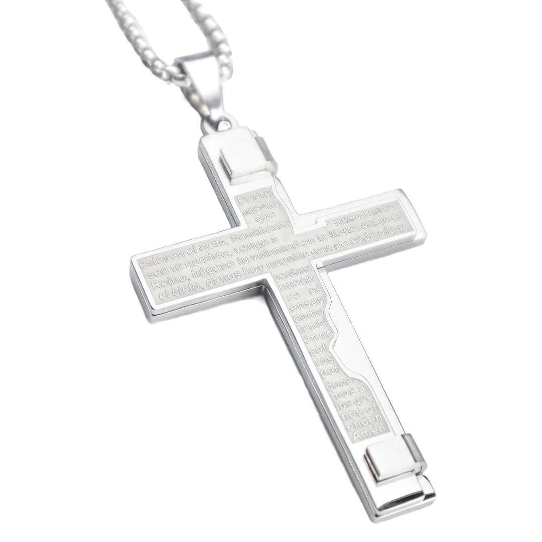 Cadena Testimonio de Fé Plateada